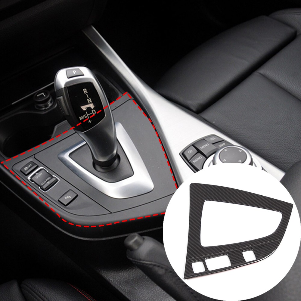 ABS Carbon Fiber Gear Panel Trim Cover for BMW 1 & 2 Series 2012-2019-image