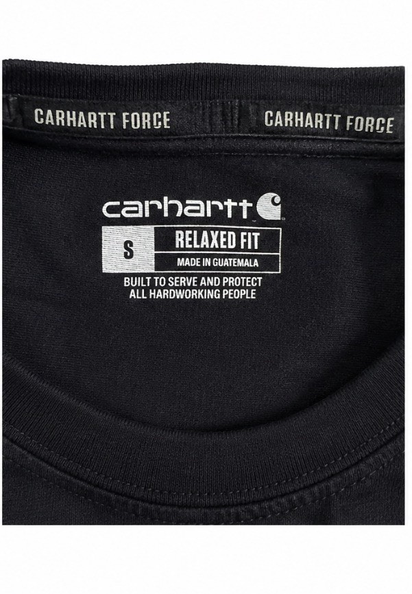 Carhartt Force Men's Relaxed Fit Black Pocket T-Shirt Short Sleeve Crew S