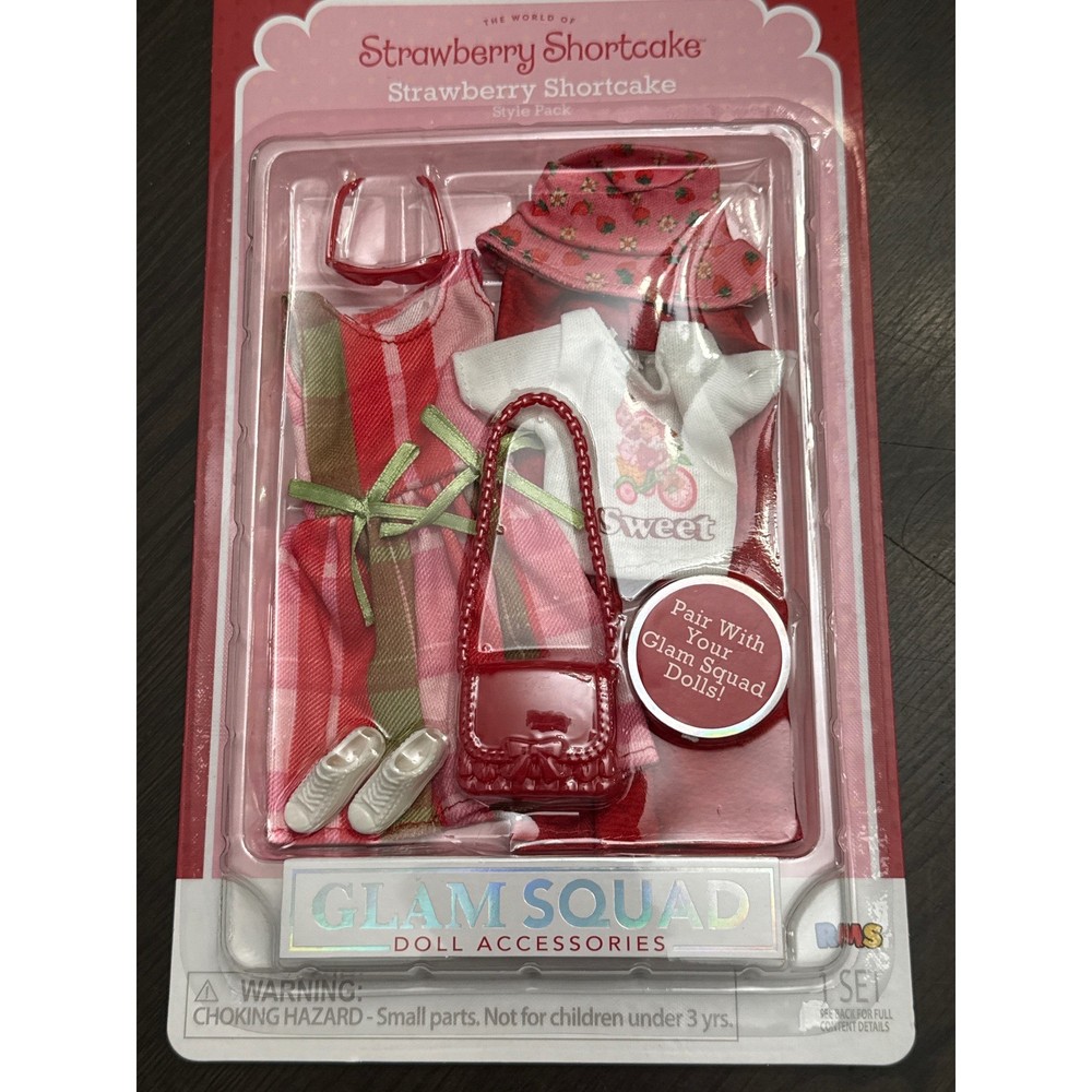 Strawberry Shortcake Glam Squad Style Pack Doll Clothes Accessories Set 9201183