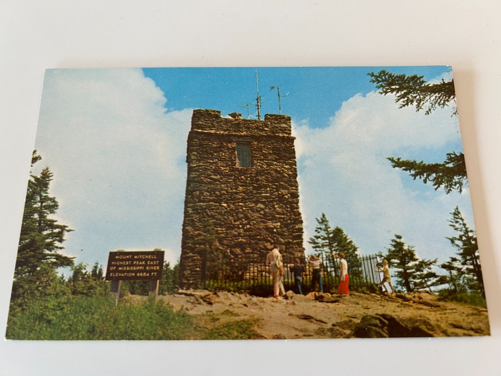 Mount Mitchell Observation Tower North Carolina State Park Asheville NC Postcard