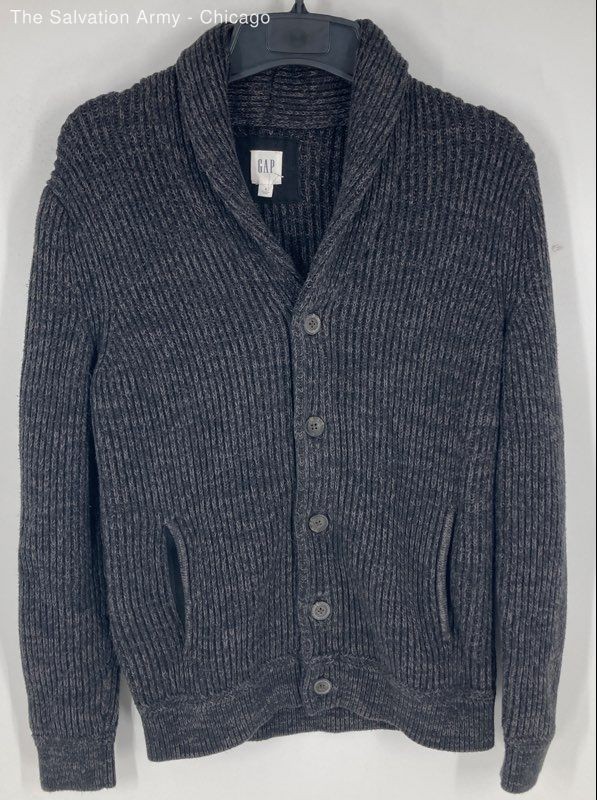 Gap Womens Gray Shawl Collar Long Sleeve Cardigan Sweater Size Small