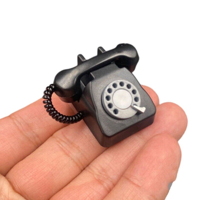 1/6 Scale Desk Phone Scene Accessories Model Plastic For 12