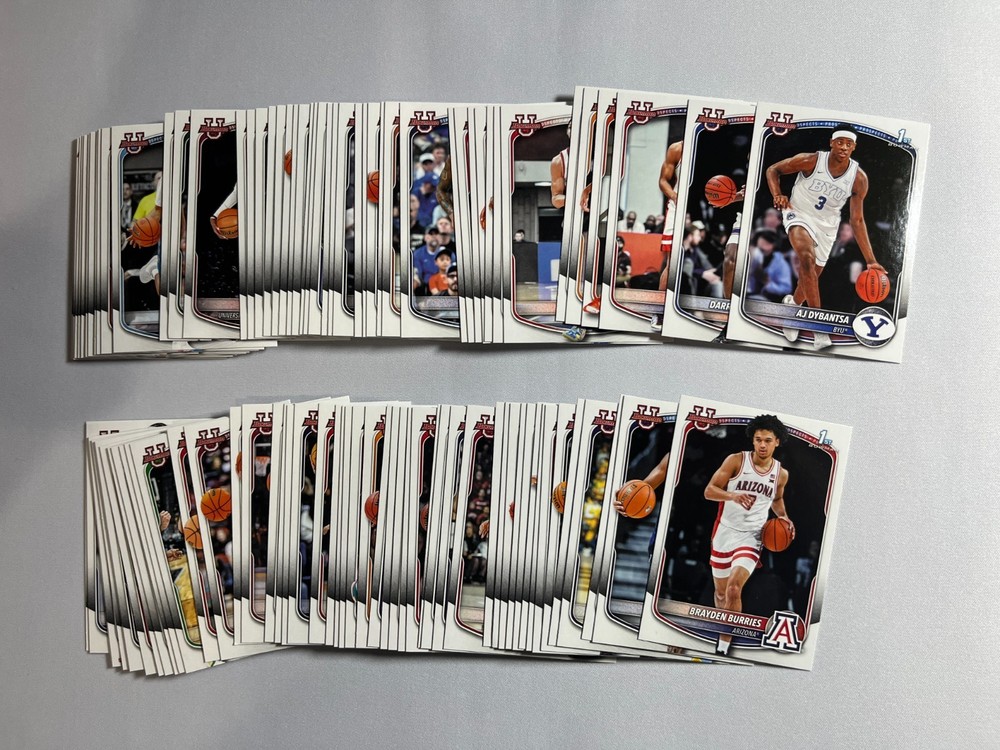 2025-26 Bowman Basketball Complete Prospect Paper Set BPP 1-100