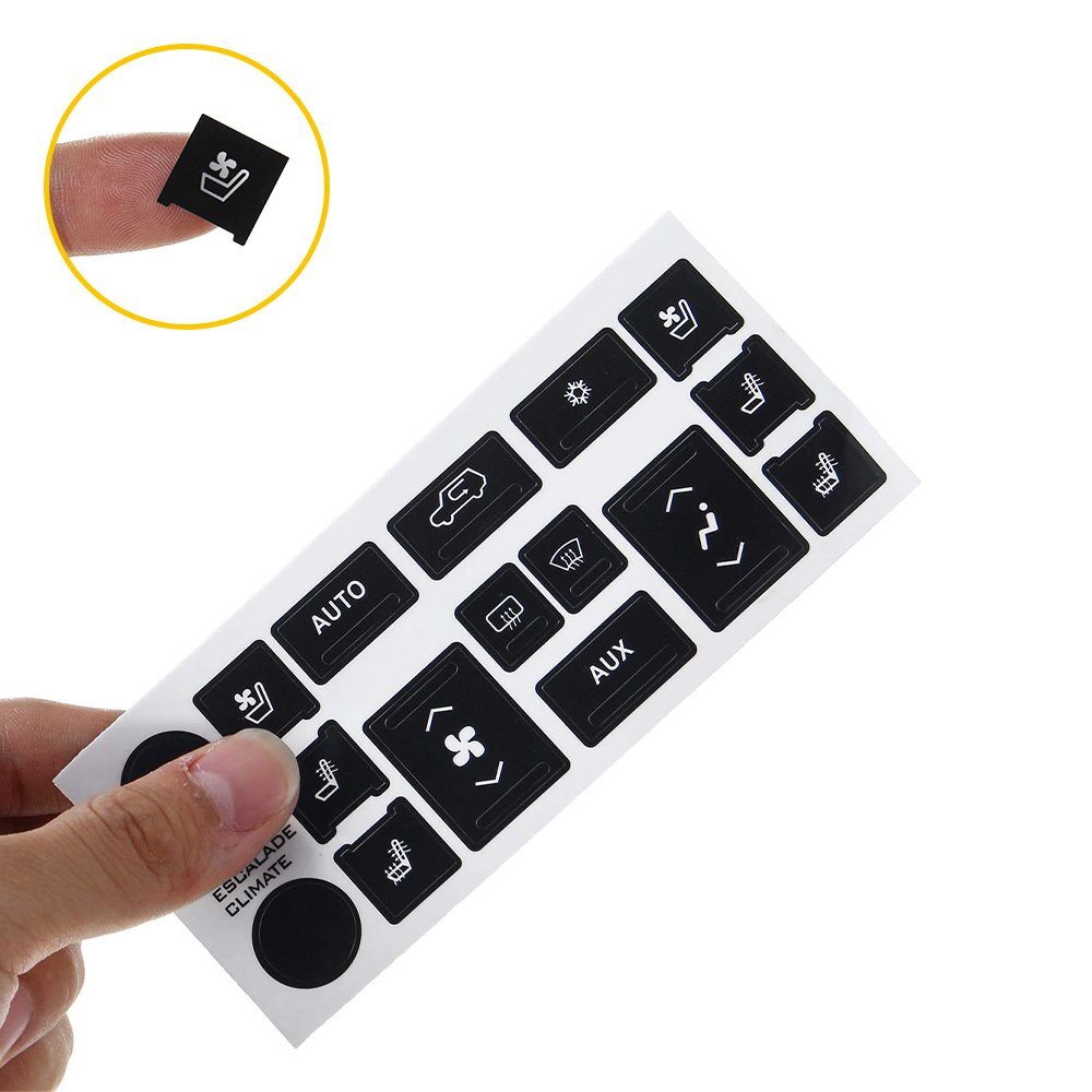 A/C Panel Control Button Repair Decals sticker Fit 2007-2014 Cadillac Escalade