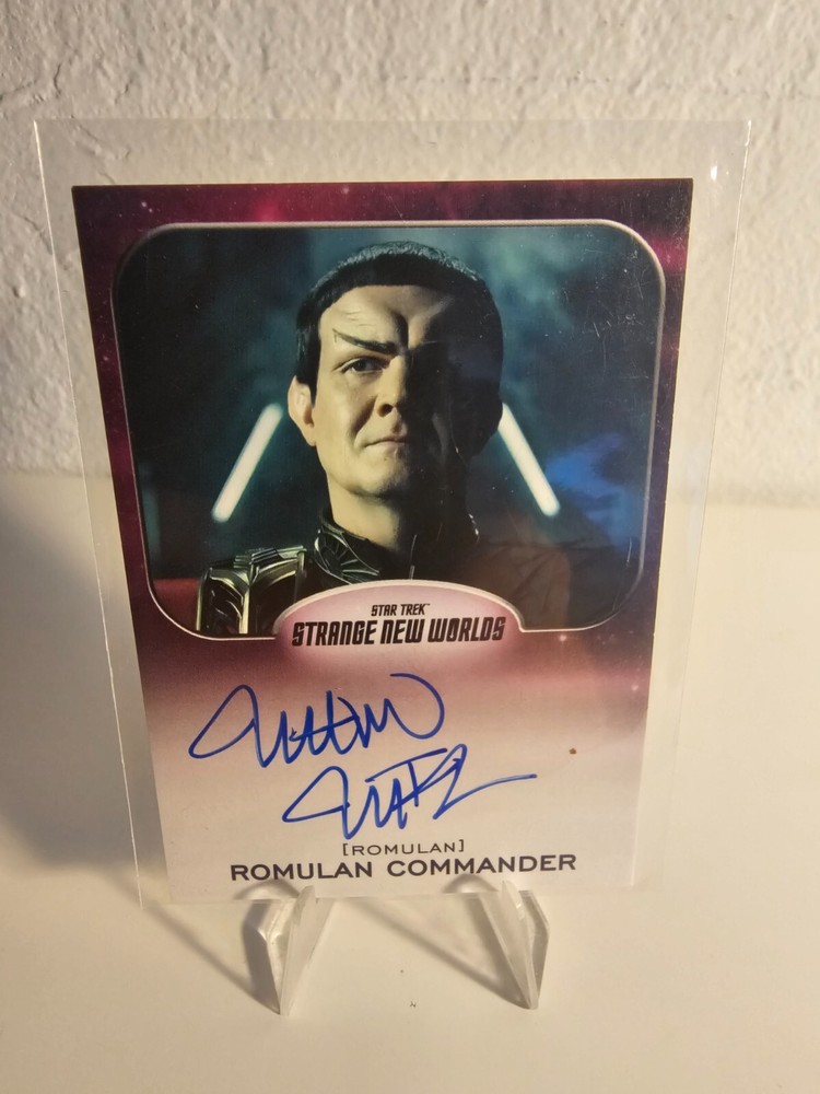 Matthew MacFadzean Romulan Star Trek Strange New Worlds Season 1 Autograph Card
