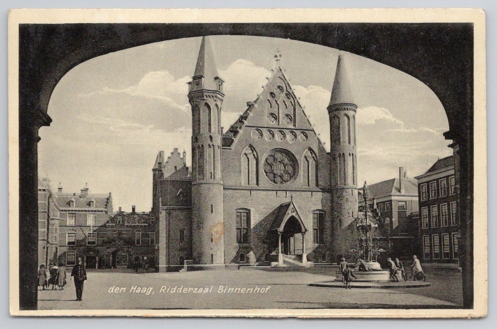 Den Haag Ridderzaal Binnenhof Postcard - G. Martin The Hague Netherlands