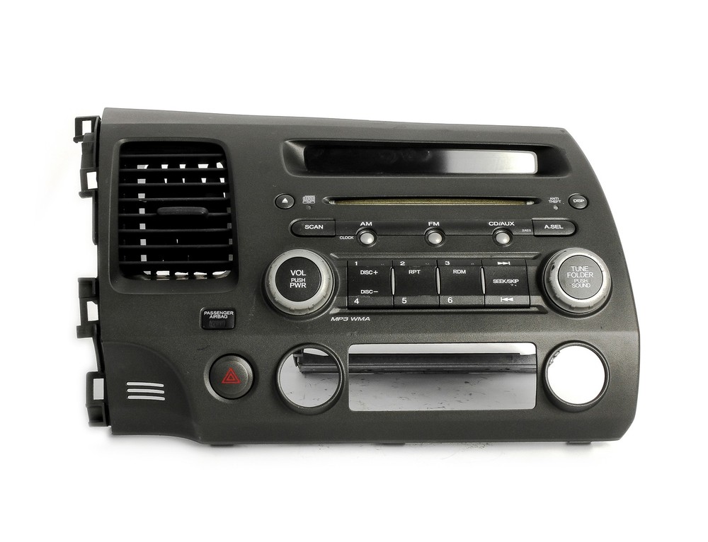 06-11 Honda Civic OEM Original AM FM CD Player Face Code 2AE0 39101-SNA-A020-M1