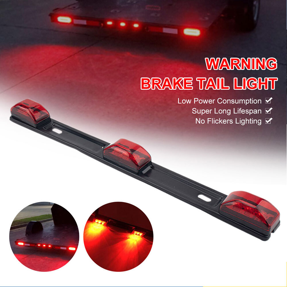 9-LED Red Brake Tail Light Bar for Pickup Trucks & Trailers