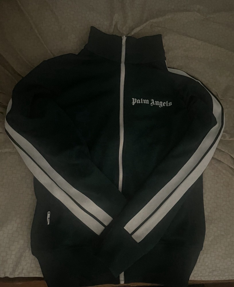 Palm Angels Men's Dark green Track Jacket. Size:S