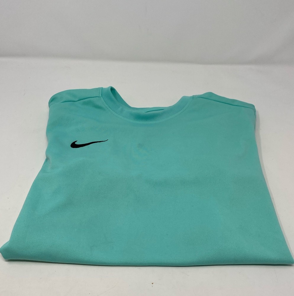 Nike Dri-FIT Park VII Youth Soccer Jersey - Hyper Turquoise/Black, Size L