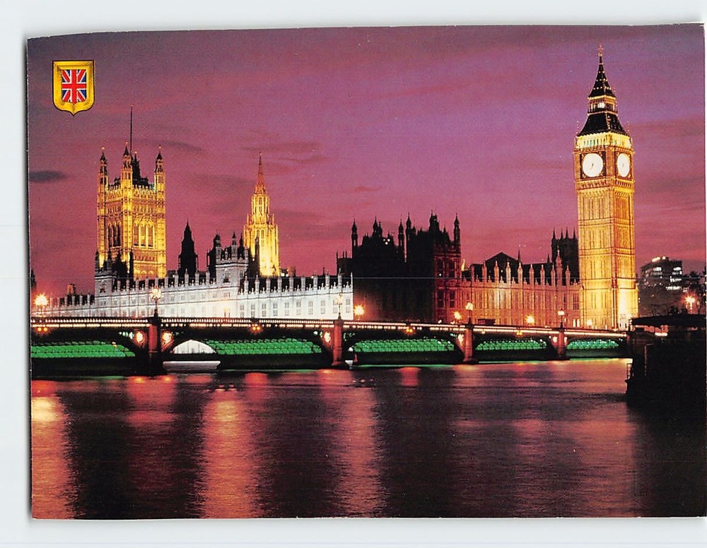 Postcard Big Ben and Houses of Parliament London England