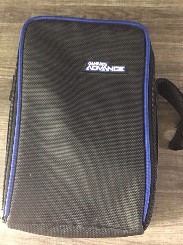 Nintendo Game Boy Advance Zip Up Case Black Damaged