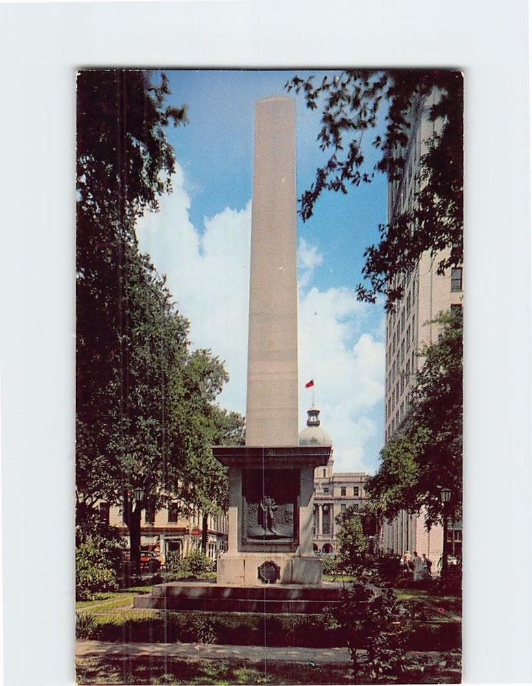 Postcard Johnson Square Savannah Georgia USA
