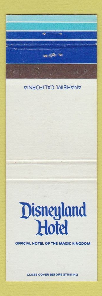 Matchbook Cover - Disneyland Hotel Anaheim CA