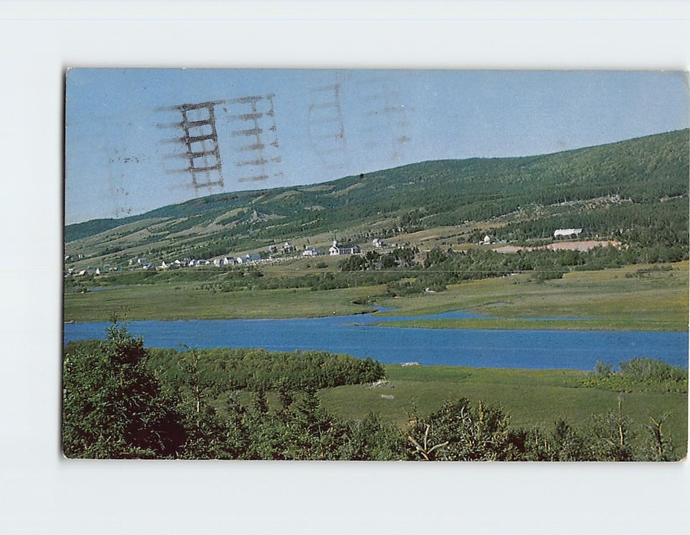 Postcard Aerial View Margaree Cape Breton Nova Scotia Canada