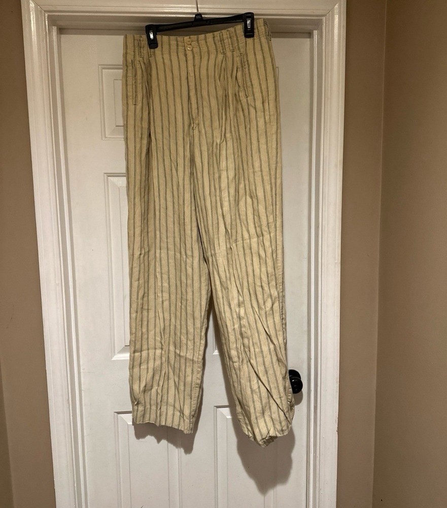 Eddie Bauer 100% Linen womens Pants size 16