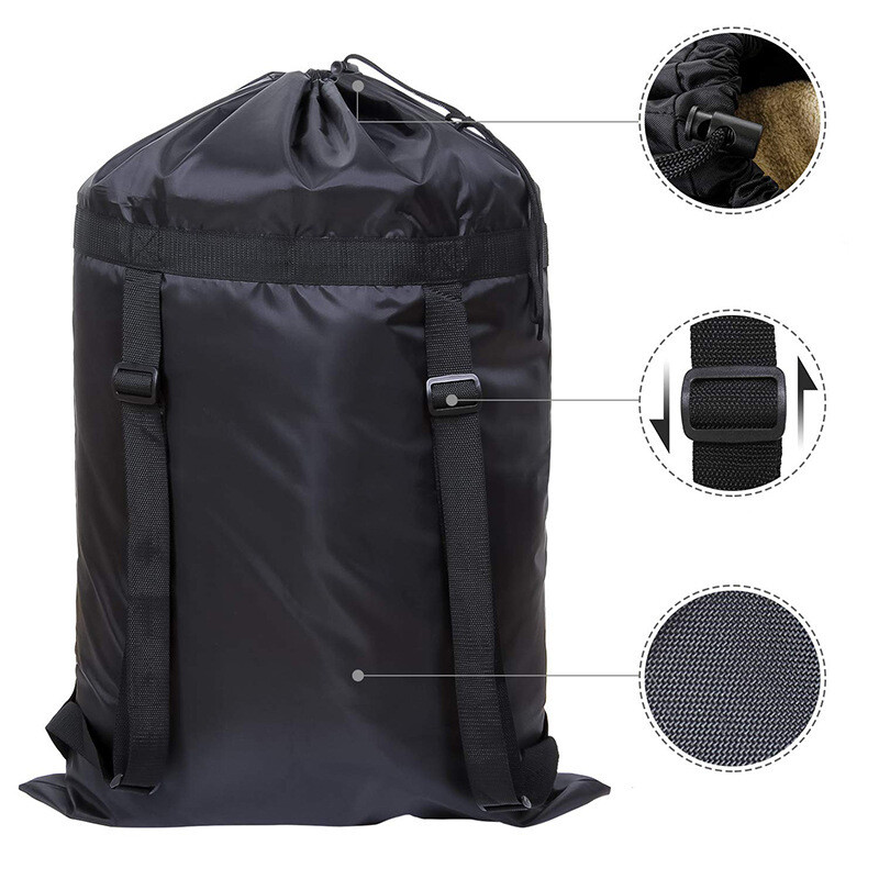 Large Laundry Waterproof Backpack Bag Luggage Storage Shoulder Strap Heavy Duty
