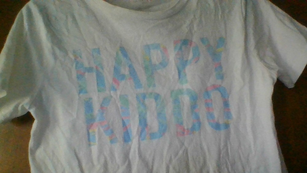 HAPPY KIDDO T-Shirt by Grayson Threads Size L (10/12) 100% Cotton Short Slv