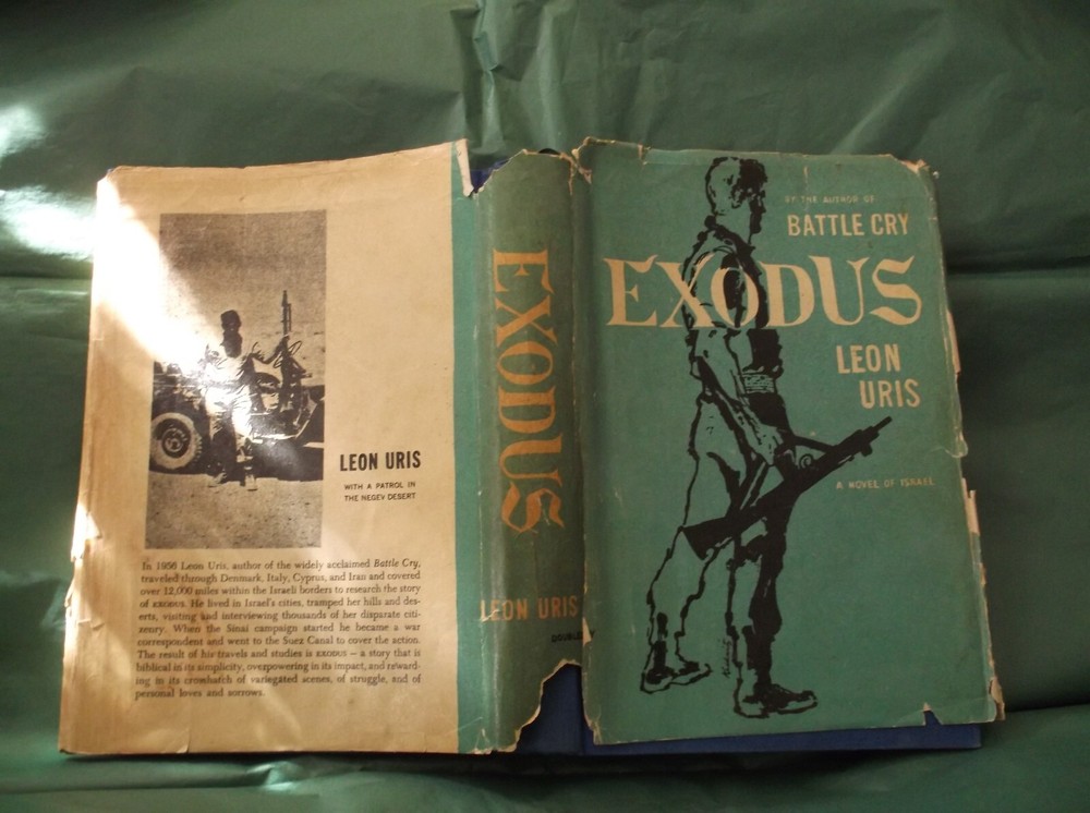 Battle Cry Exodus By Leon Uris A Novel Of Israel 1st Edition 1958
