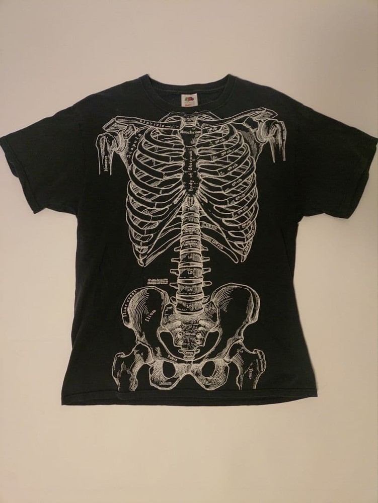 Leslie Arwin Skeleton T-shirt L