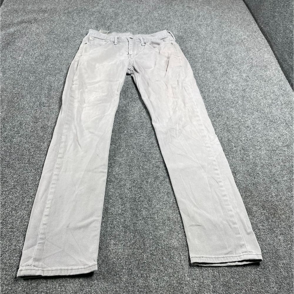 Men's Gray Straight Regular Fit Cotton Denim Jeans Pant Size 30x32