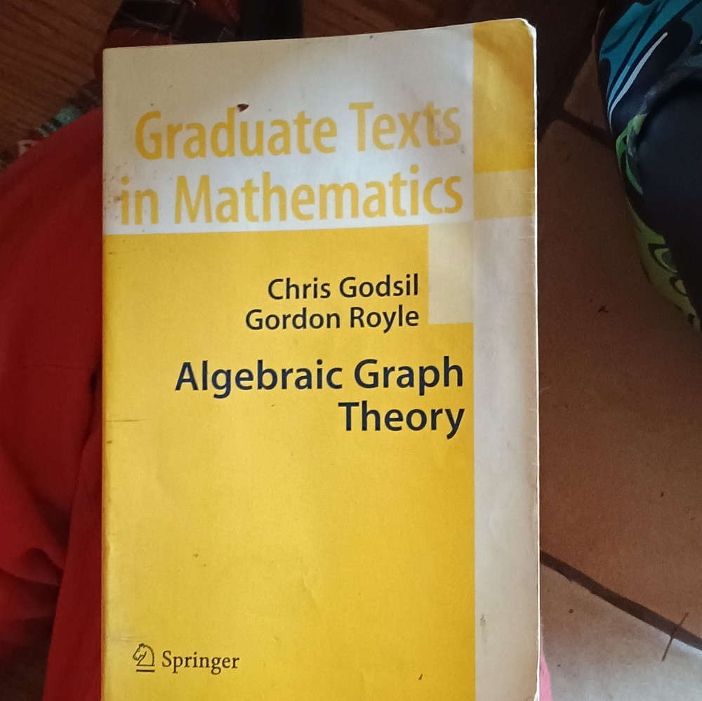 Algebraic Graph Theory Chris Godsil & Gordon Royle Hardcover Springer Mathemati…
