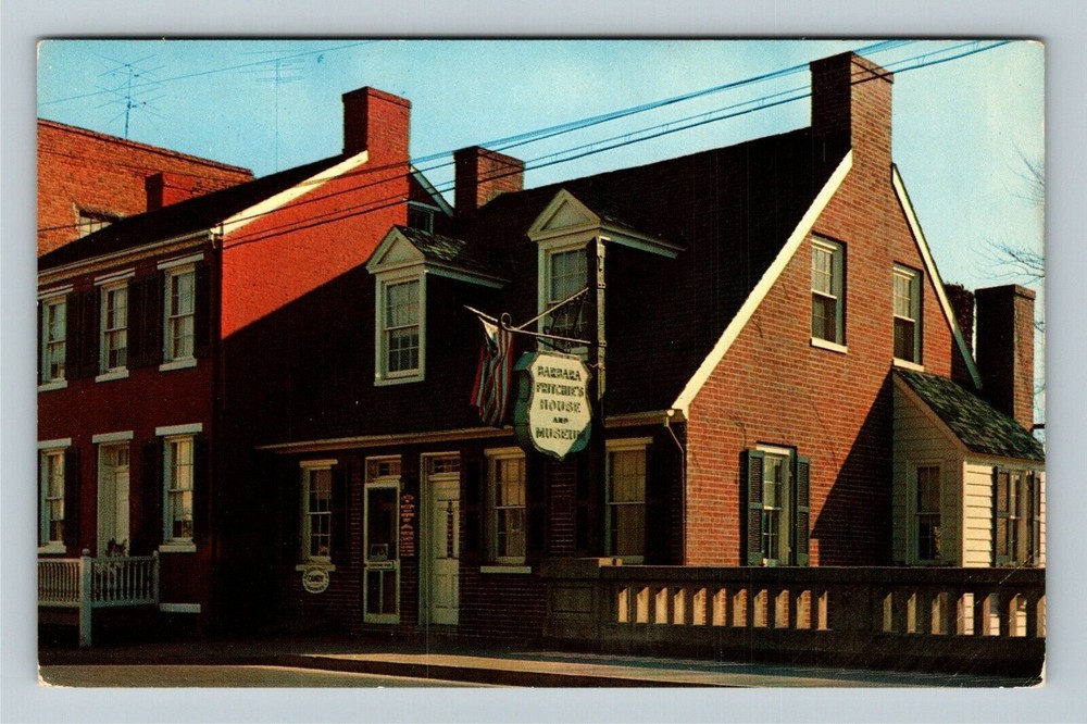 Frederick MD-Maryland, Barbara Fritchie House, Vintage Postcard