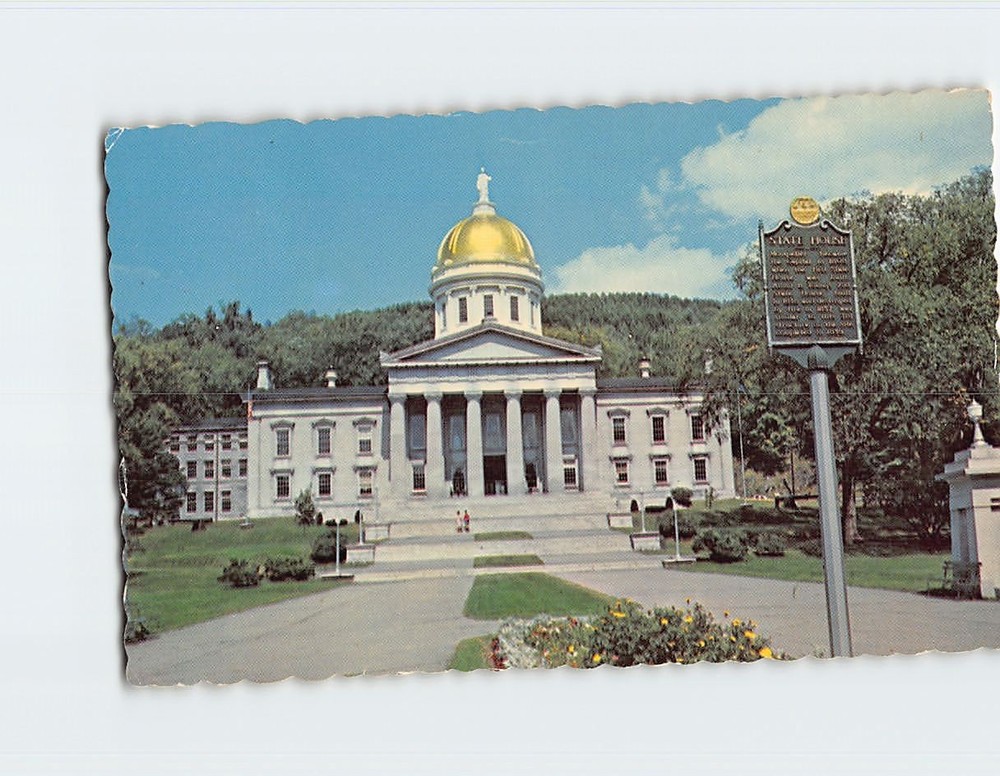 Postcard State Capitol Montpelier Vermont USA