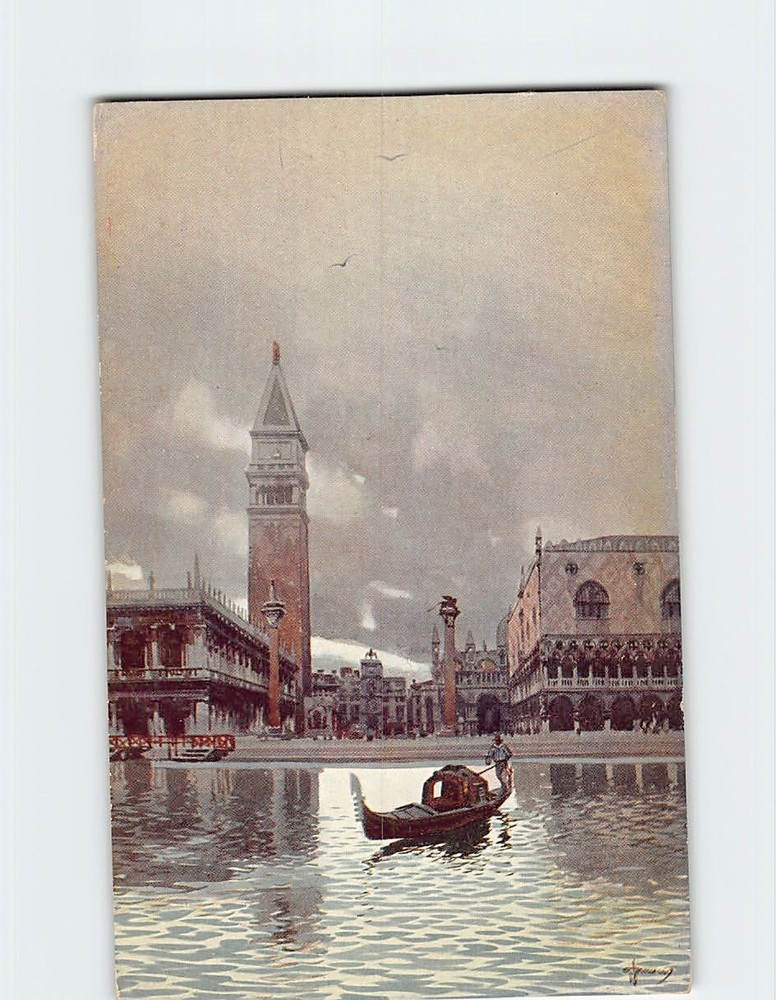 Postcard Piazzetta S. Marco dalla Laguna Venice Italy