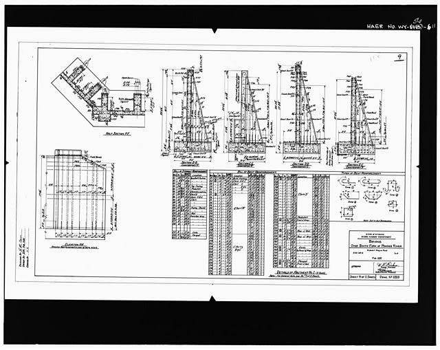 11. DETAILS ABUTMENT NO. 1 - South Fork Powder River Bridge, West Service Road