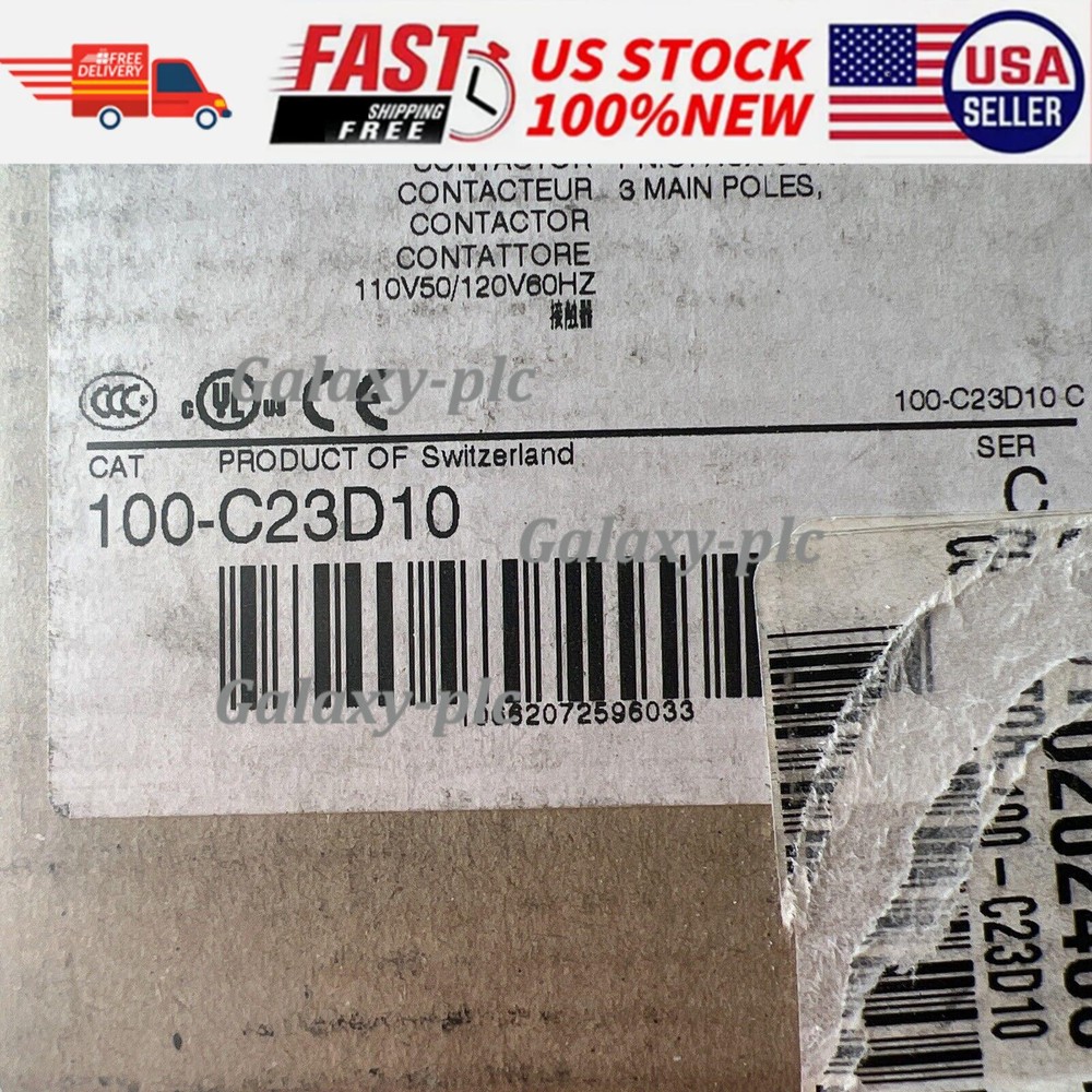 Allen-Bradley, Iec 100-C23D10, Contactor, 23 Amp, 120Vac Coil New In Box