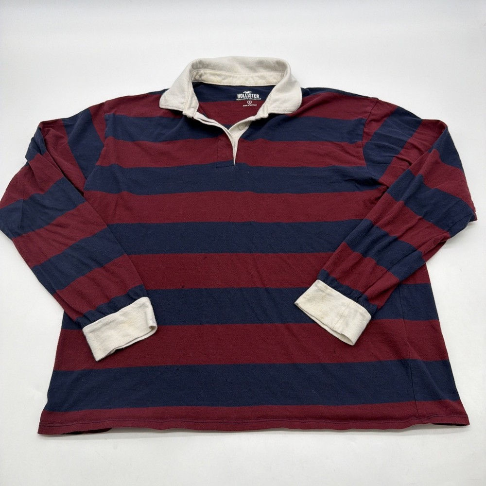 Hollister Must Have Collection Sweatshir Men S Striped Logo 100% Cotton.#42784