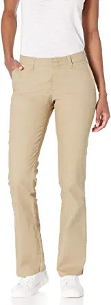 Dickies Womens Flat Front Stretch Twill Pant Slim Fit Bootcut 902-2824589