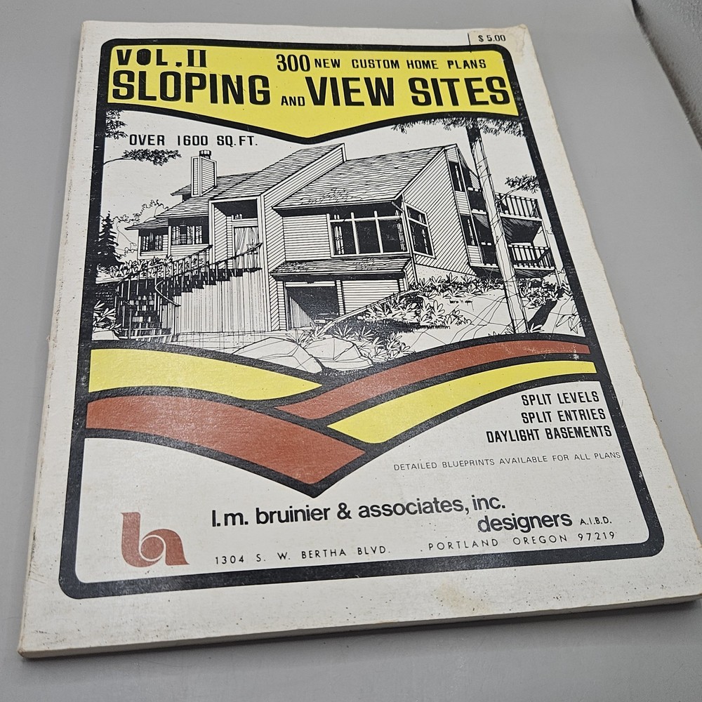 Vol 2 300 New Home Plans For Sloping And View Sites I.m. Bruinier & Assoc.