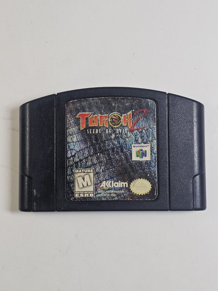 Turok 2: Seeds of Evil N64 (Nintendo 64, 1998) Authentic, Cart Only, Tested