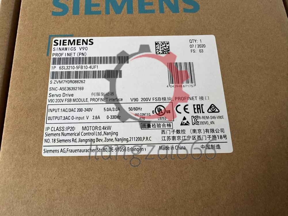 New In Box SIEMENS 6SL3210-5FB10-4UF1 Inverter Drive