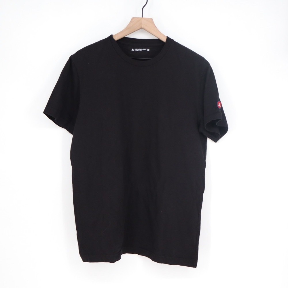 American Giant Classic Black Crew Neck T Shirt Made in USA Mens Size Medium