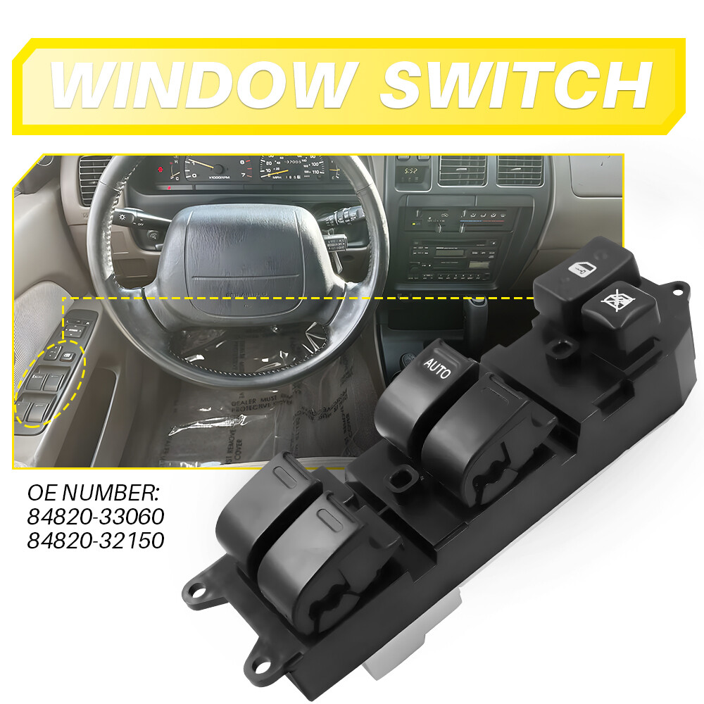 Power Window Switch Front Driver Side Left for Toyota 4Runner Camry Corolla Rav4