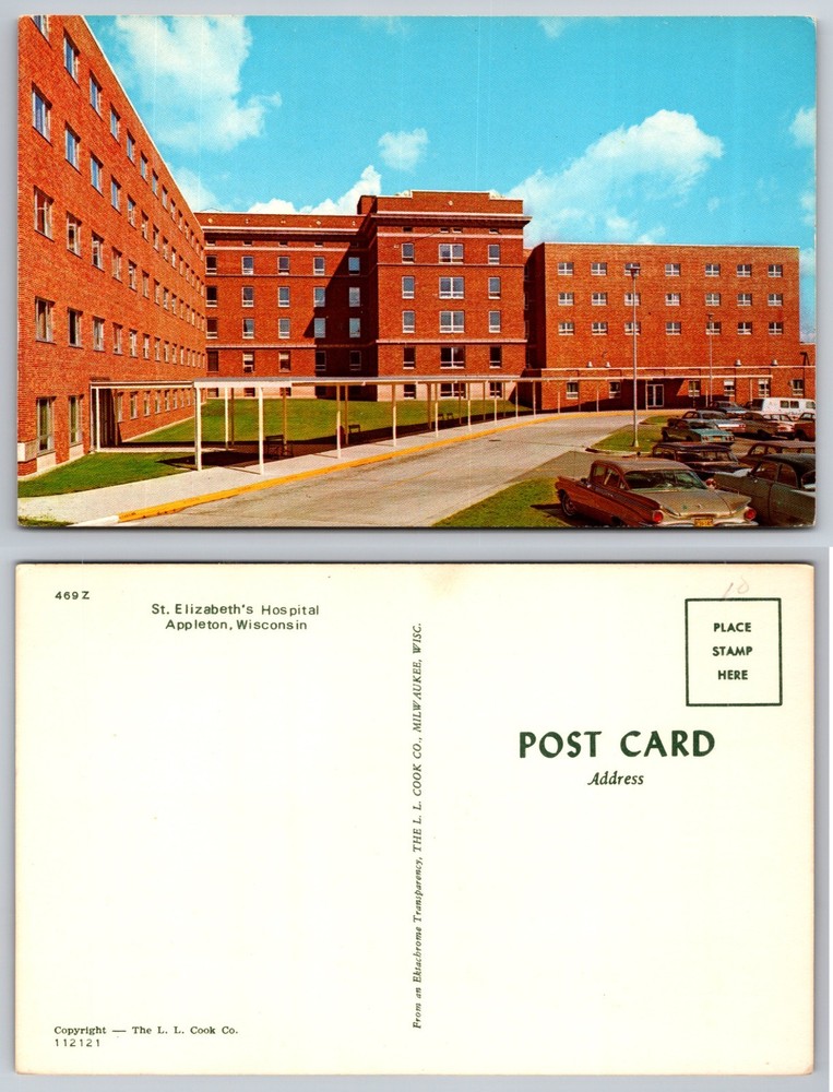 St Elizabeths Hospital Appleton Wisconsin Postcard