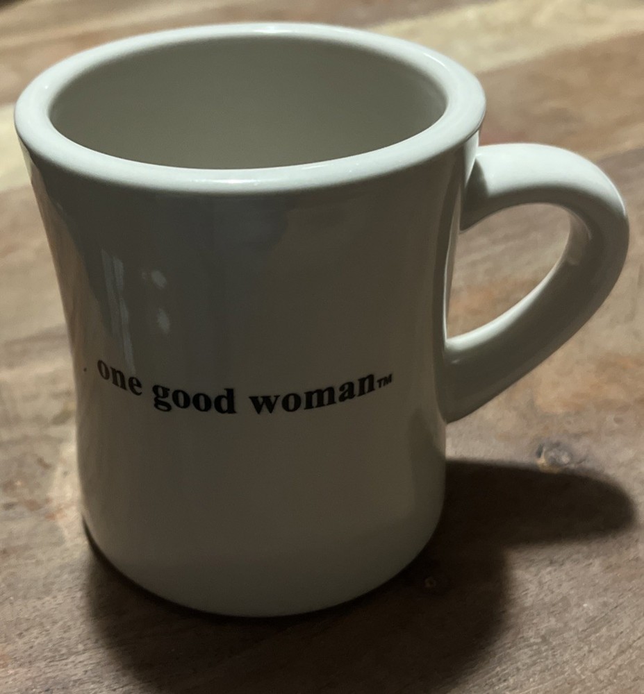 Off-White Heavy ONE GOOD WOMAN Mug 4H x 3.5D Sturdy & Stylish