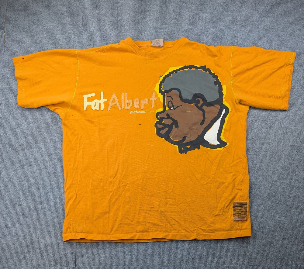 Platinum Fubu Fat Albert Shirt Mens XXL Vintage Streetwear Spellout Graphic 90s