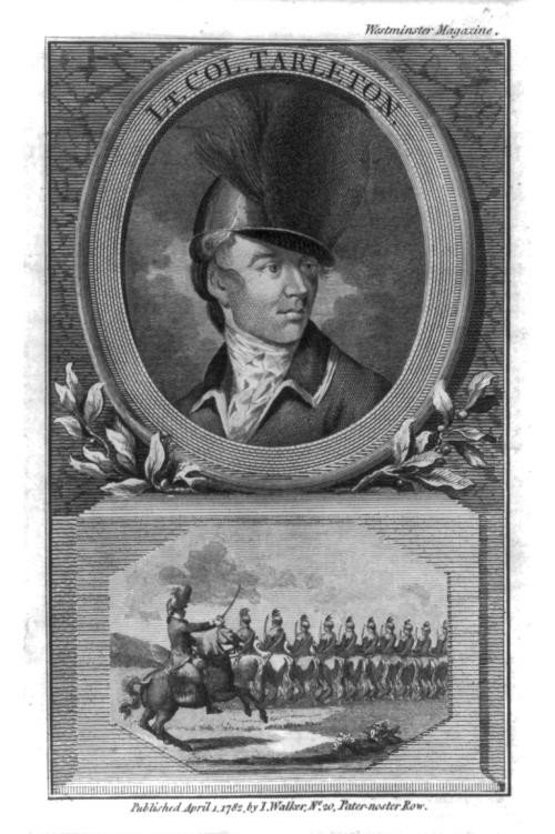 General Sir Banastre Tarleton,1st Baronet,1754-1833,British Soldier,Politician