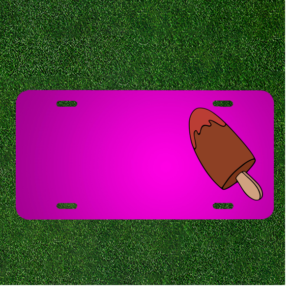 Custom Car License Plate Personalized With Ice Cream Dessert Names For A Unique And Fun Touch