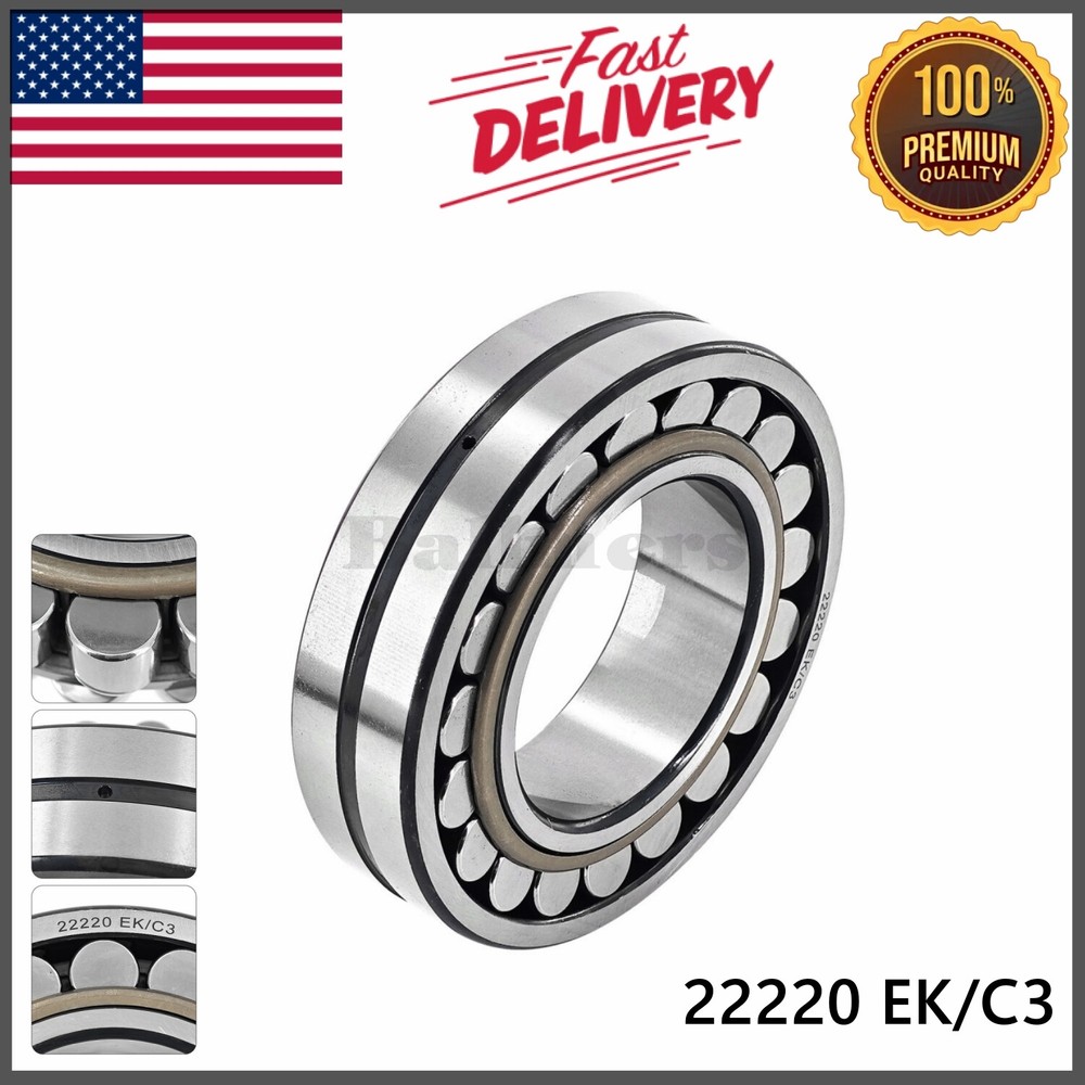 SKF 22220 EK/C3 Spherical Roller Bearing 100x180x46mm Tapered 1:12 Bore