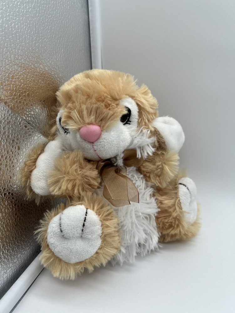 Dan Dee Tan Bunny Rabbit Plush Pink Nose 7