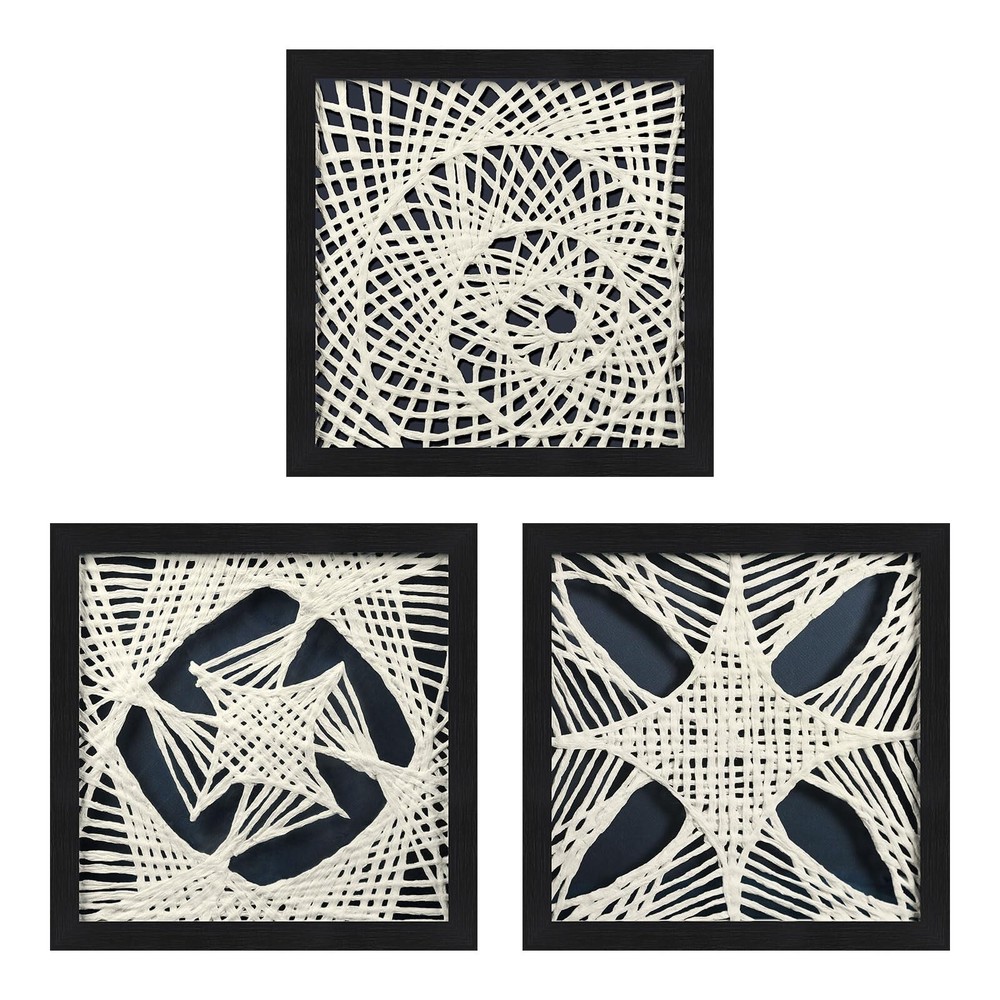 FOLKOR Abstract Framed Wall Art for Modern Home Office, 3 Pack 12