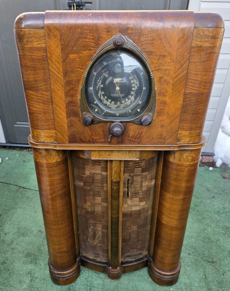 ZENITH ART-DECO CONSOLE TUBE 12S265 ☆ALL ORIGINAL UNTOUCHED ☆