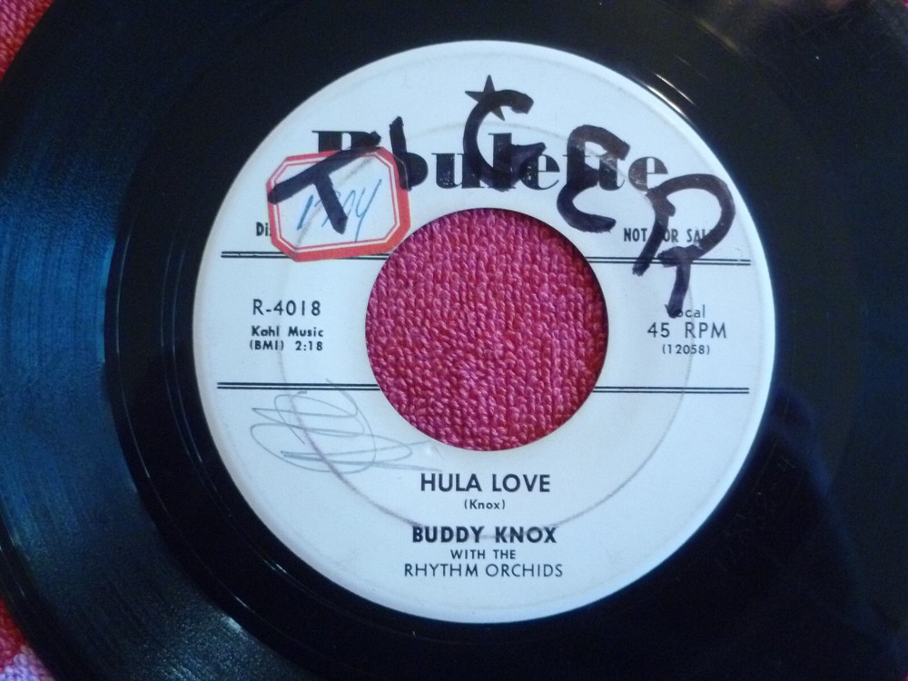 BUDDY KNOX Hula Love / Devil Woman 45 rpm WHITE LABEL PROMO Roulette 1957