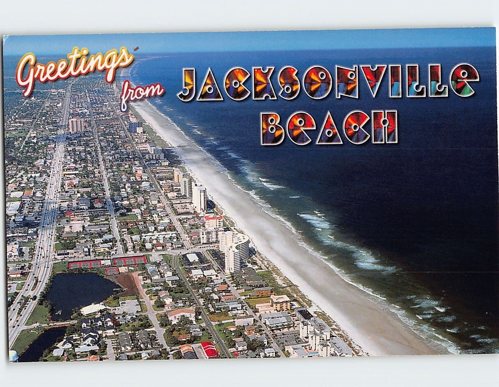 Postcard Greetings from Jacksonville Beach Florida USA