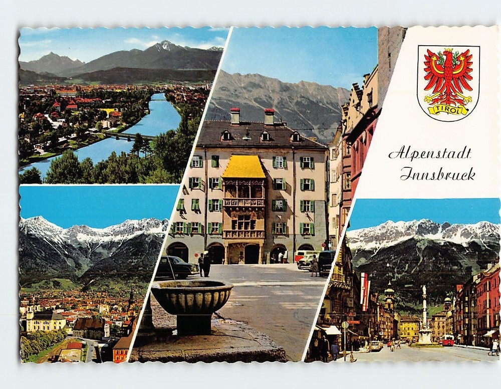 Postcard Scenes & Views Alpenstadt Innsbruck Austria